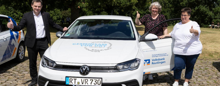 Spendenübergabe VRMobil Volksbank Reutlingen an Diakonie Leben